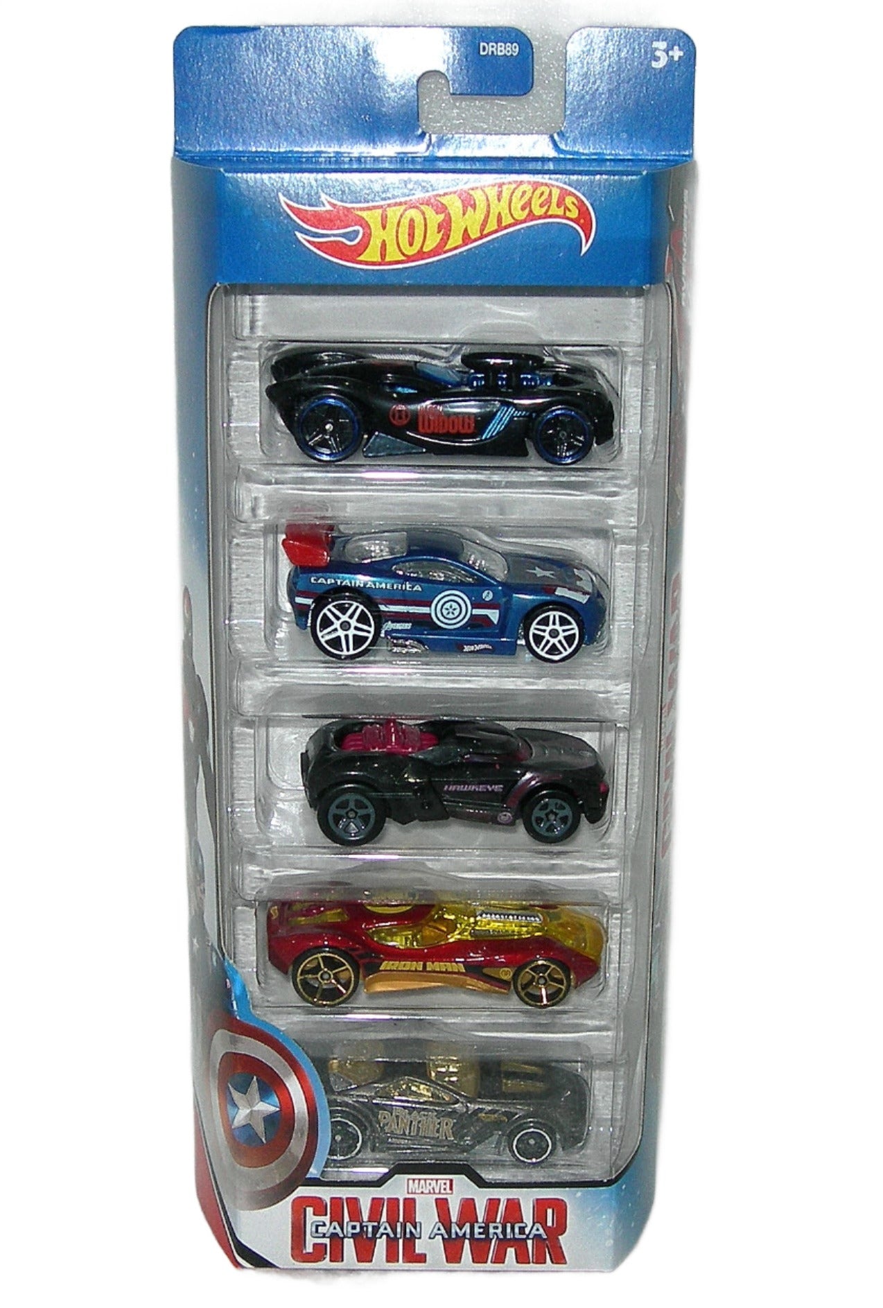 Hot Wheels Captain America Civil War 5 Car Pack BigBrandToys