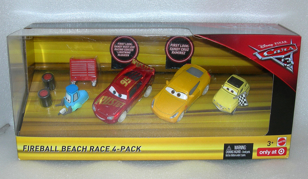 Disney Cars Fireball Beach Race 4-Pack FCL78 - Front