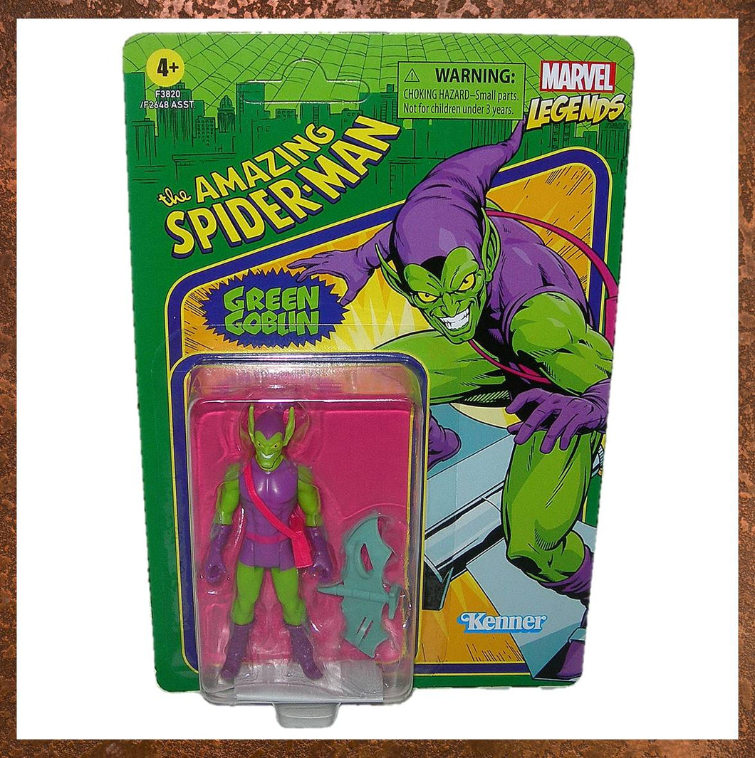 Marvel Legends Kenner Retro Collection 3.75 Inch Amazing Spider-Man Green Goblin Figure F3820 - Gallery