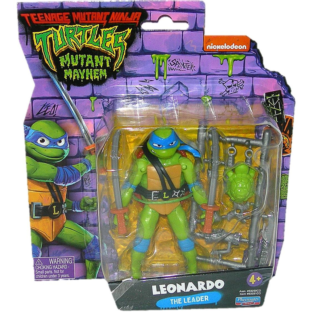 Teenage Mutant Ninja Turtles Mutant Mayhem Leonardo 4.5-Inch Action Figure - Front