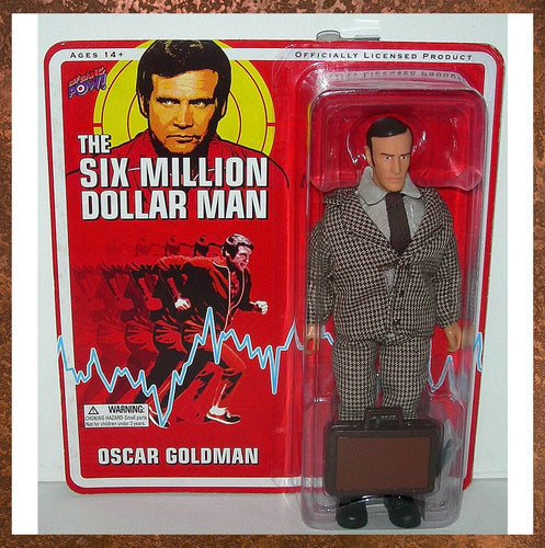 Bif Bang Pow! The Six Million Dollar Man 8-Inch Retro Carded Oscar Goldman Figure - Front