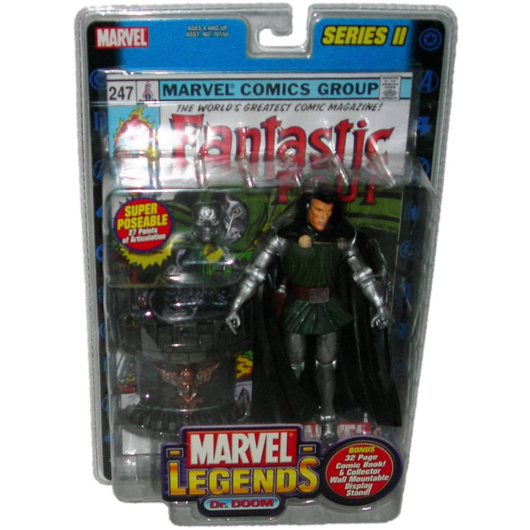 Toybiz 6-inch Marvel Legends Series 2 Dr Doom with comic - Front