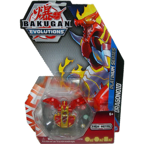 Bakugan Platinum Series True Metal Pyrus Dragonoid Bakugan - Front