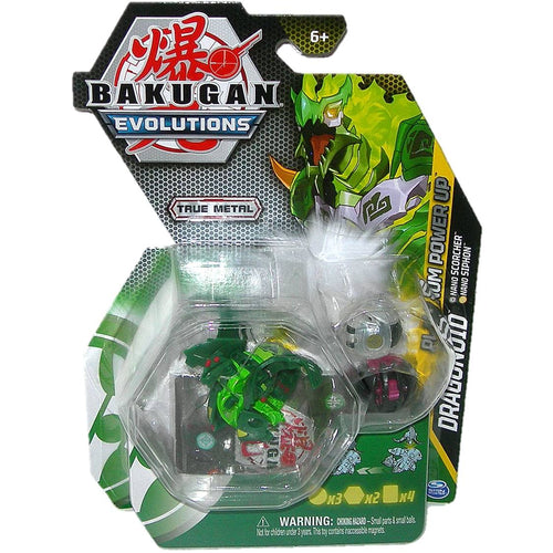 Bakugan Evolutions True Metal Ventus Dragonoid Bakugan Platinum Power Up Pack - Front