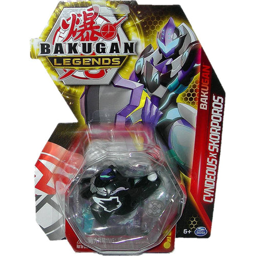 Bakugan Legends Pyrus/Darkus Cyndeous x Skorporos Bakucore Figure - Front