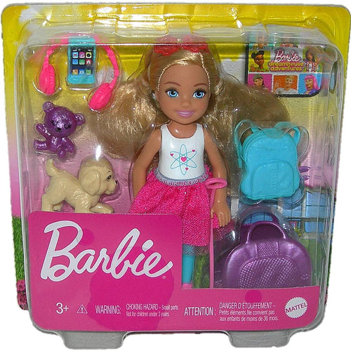 Barbie Dreamhouse Adventures Chelsea & Puppy Travel Set FWV20