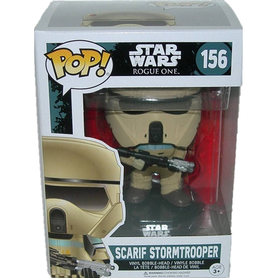 Funko Pop! Star Wars Scarif Stormtrooper Blue Stripe Squad Leader Bobble Head #156 - Gallery