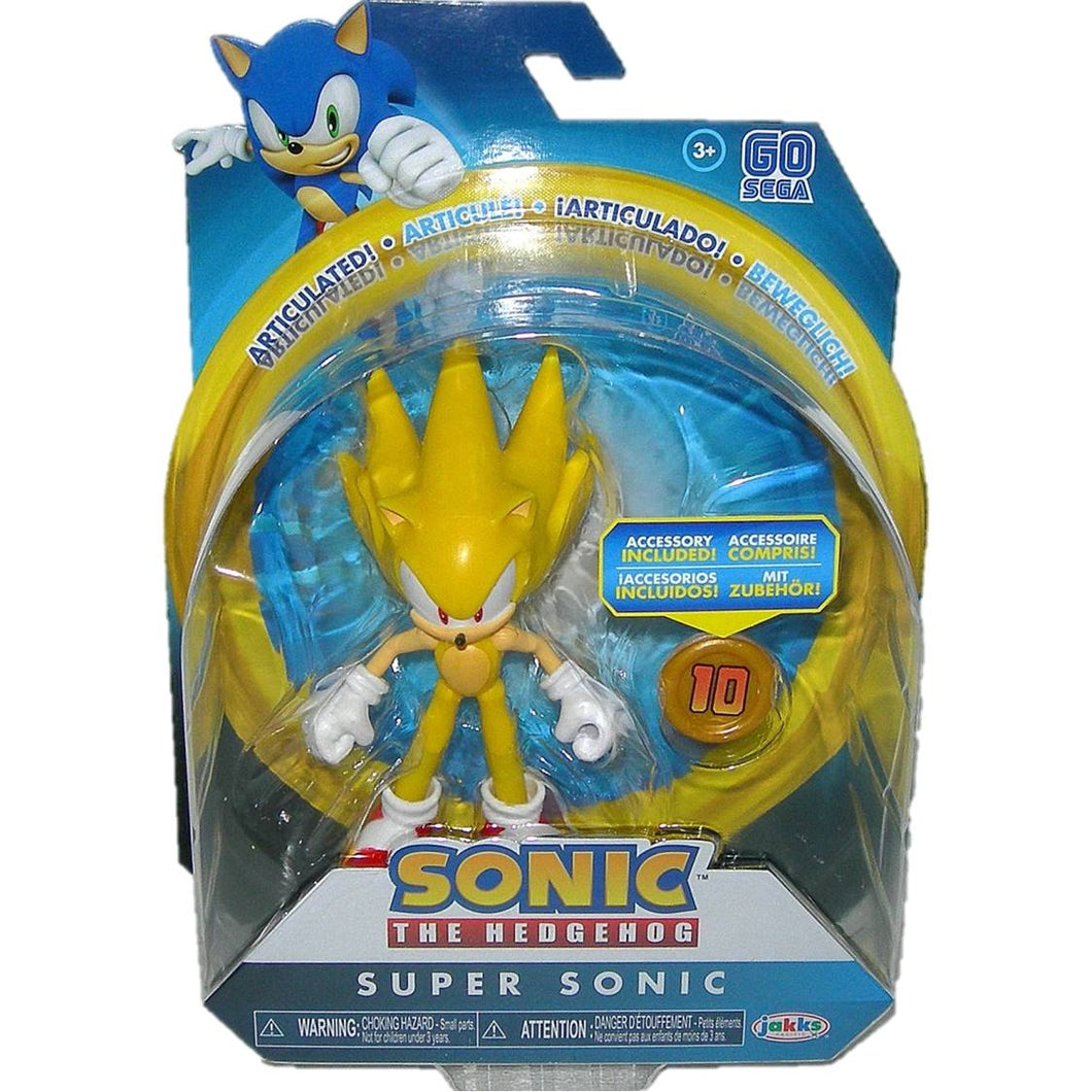 Sonic The Hedgehog 4 Inch Super Sonic Articulated Figure - Wave 3 - Front