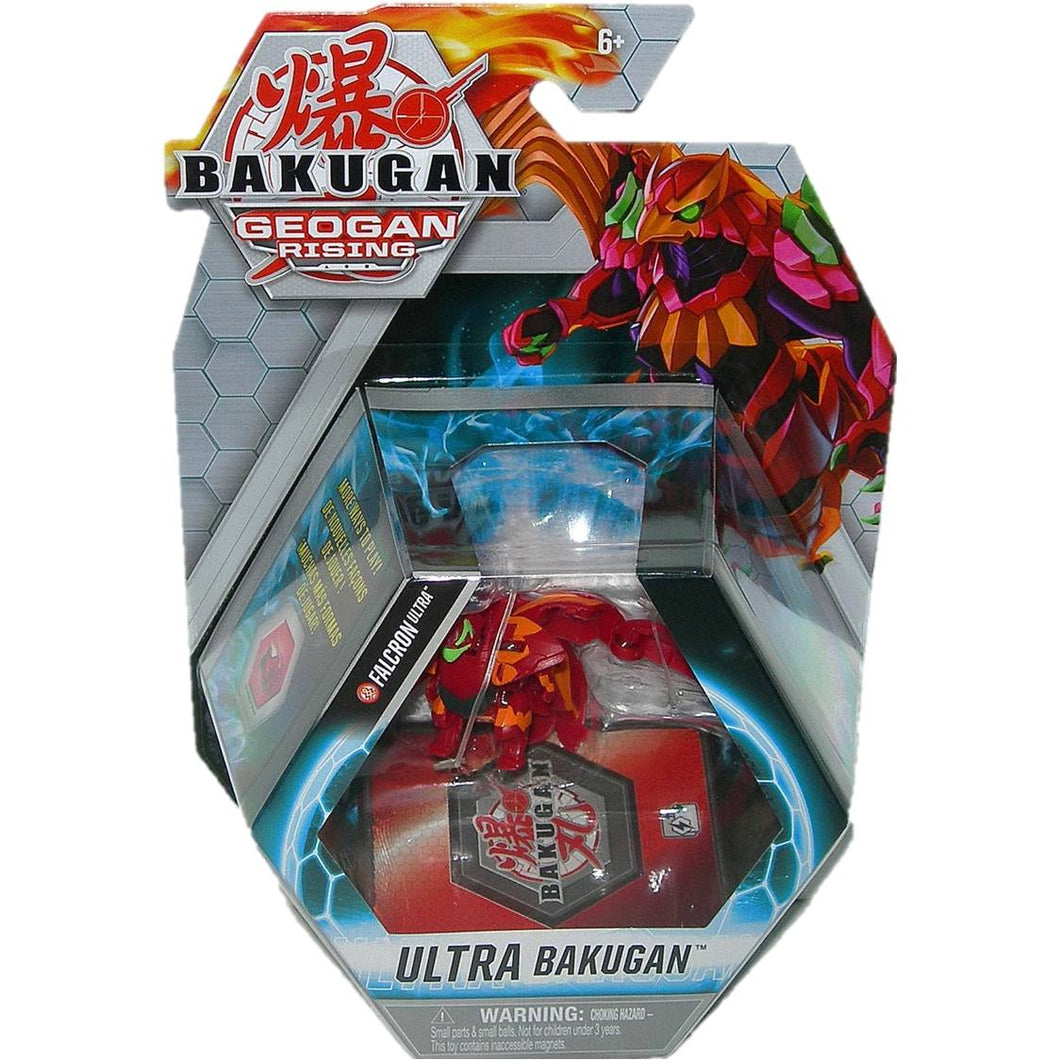 Bakugan Geogan Rising Pyrus Falcron Ultra Bakugan Figure - Front