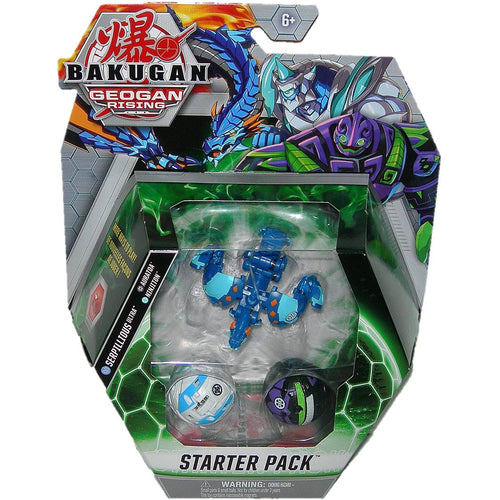 Bakugan Geogan Rising Aquos Serpillious Ultra, Darkus Auratoa & Haos Ninjiton Bakugan Figure Pack