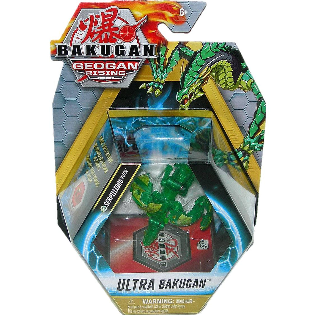 Bakugan Geogan Rising Elemental Serpillious Ultra Bakugan Figure Front