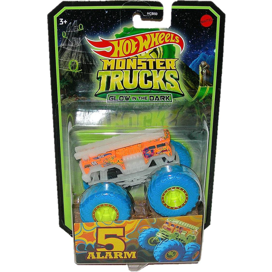 Hot Wheels Monster Trucks Glow In The Dark 5 Alarm HCB53 - Front