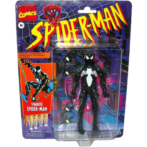 Marvel Legends Retro Collection 6-Inch Symbiote Suit Spider-Man F3697 Front