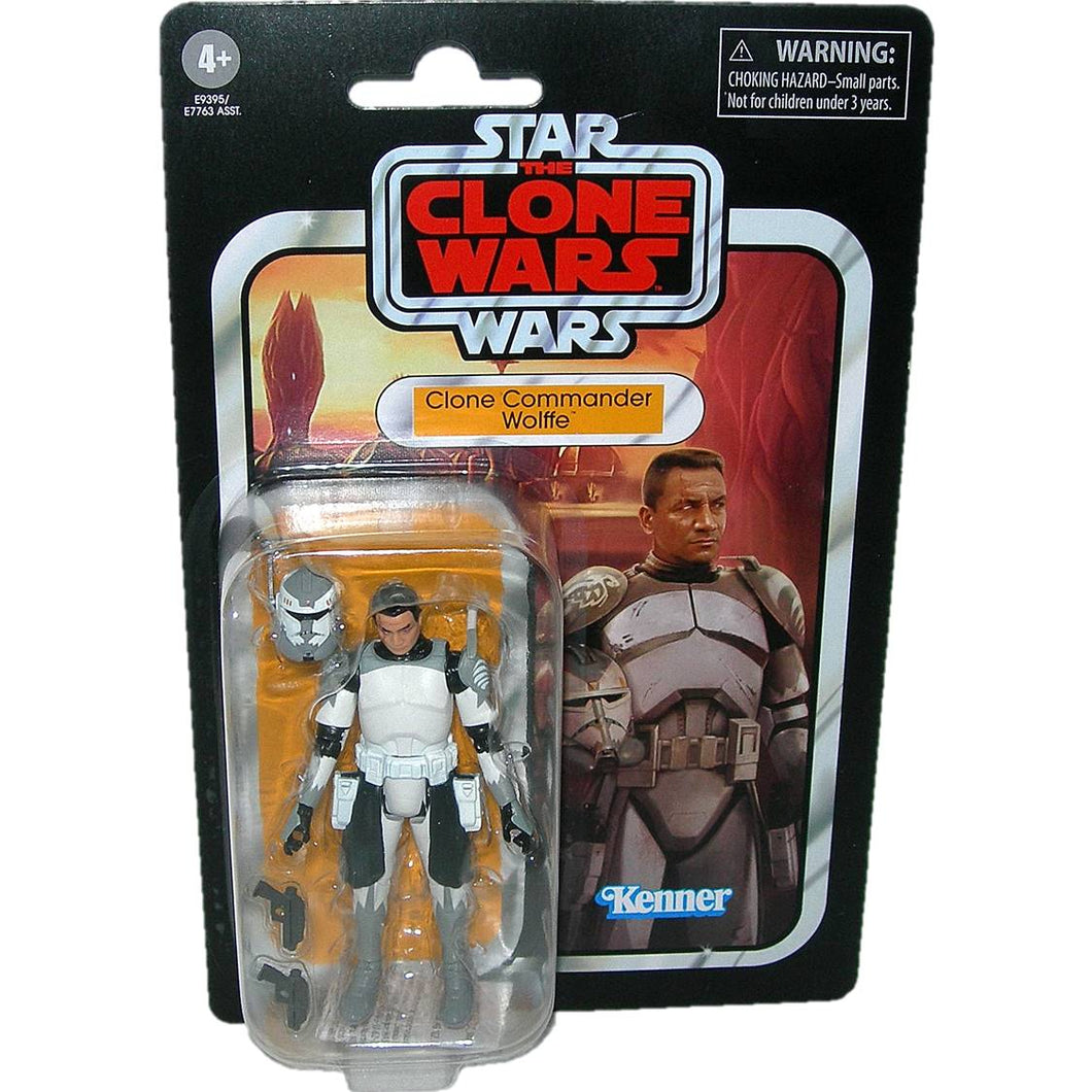 Star Wars Vintage Collection VC168 Clone Commander Wolffe 3.75 Inch Figure E9395 Front