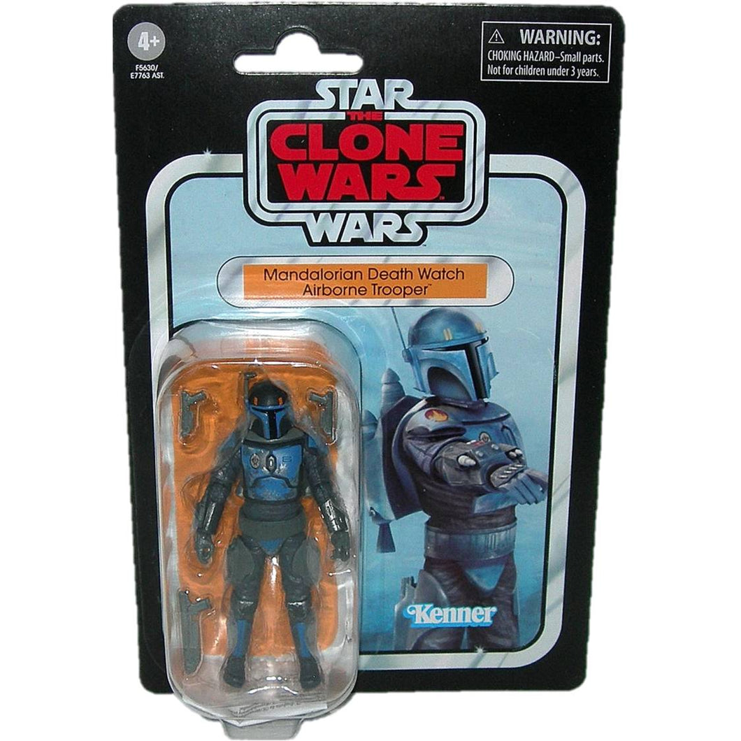 Star Wars Vintage Collection VC247 Mandalorian Death Watch Airborne Trooper 3.75 Inch Figure F5630 - Front